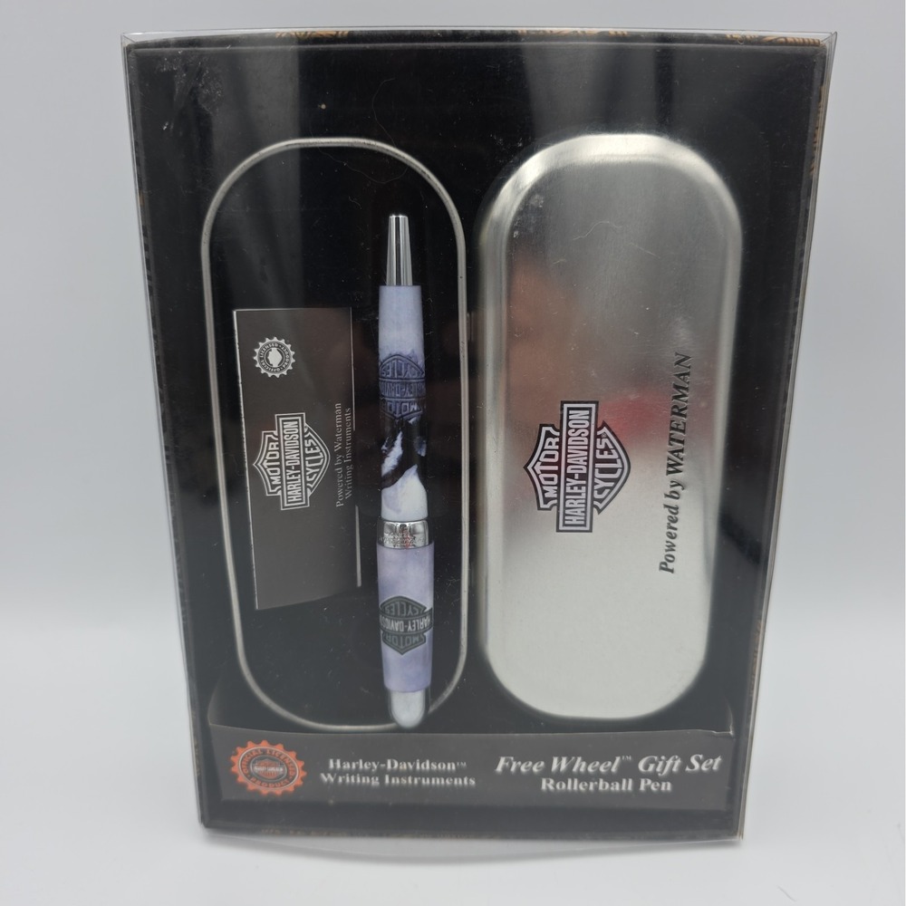 Harley-Davidson Waterman Ball Point Pen Gift Set Eagle Wolf Writing Instrument
